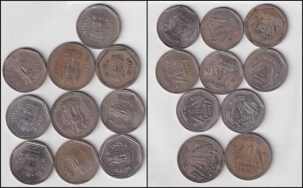 Set Of One Rupee 10 Coins 1981 90 Scaled 1.jpg